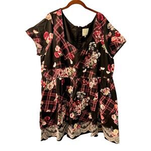 ModCloth Mini Dress Size 4XL Sweetheart Neckline Gothic Prep